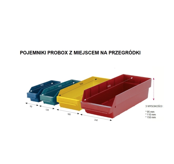 Plastikowe pudełko z przegródkami