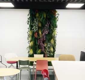 Pionowy panel roślinny do biura
			