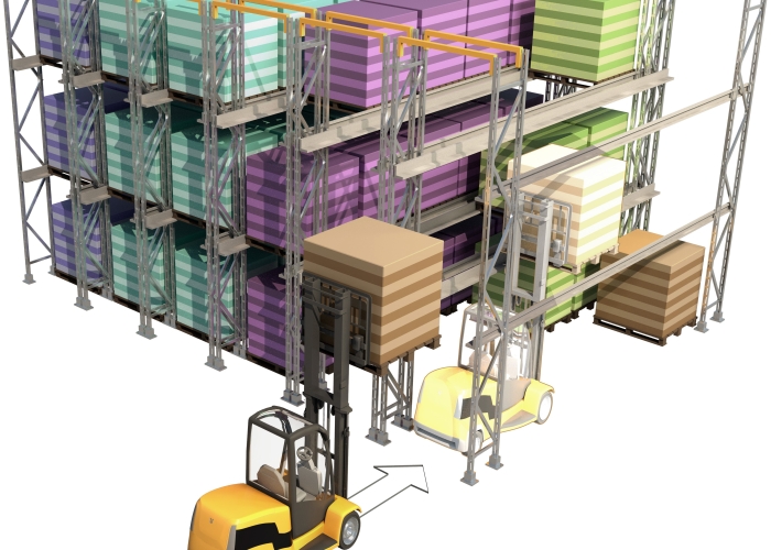 3D diagram of an accumulation storage system